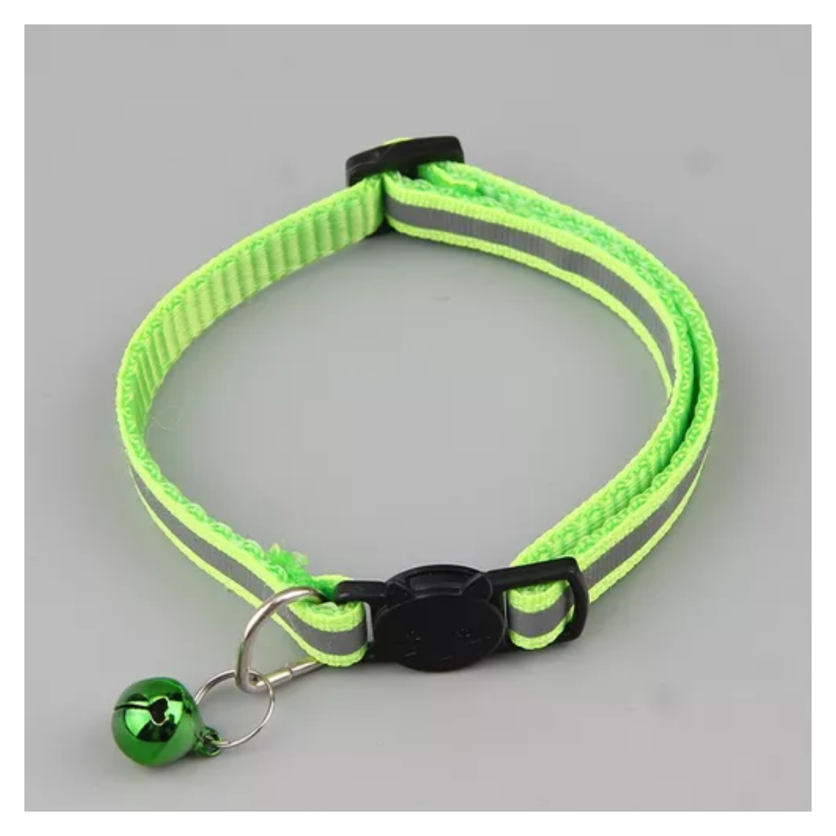 Collares Para Mascotas Ajustables Con Campana Y Reflexivo