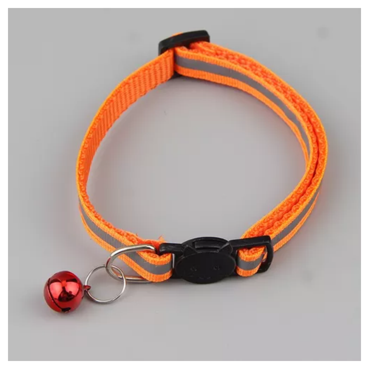 Collares Para Mascotas Ajustables Con Campana Y Reflexivo