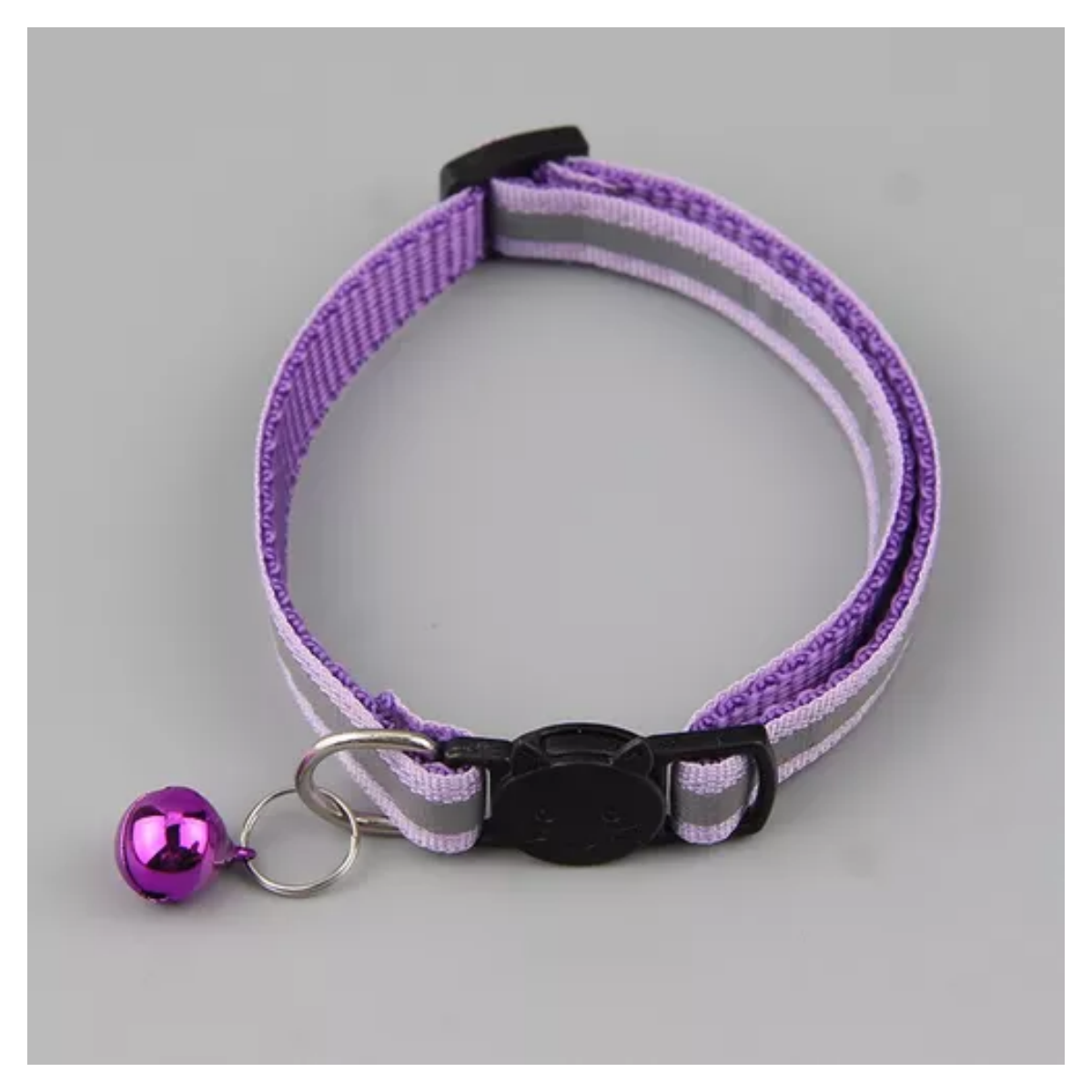 Collares Para Mascotas Ajustables Con Campana Y Reflexivo