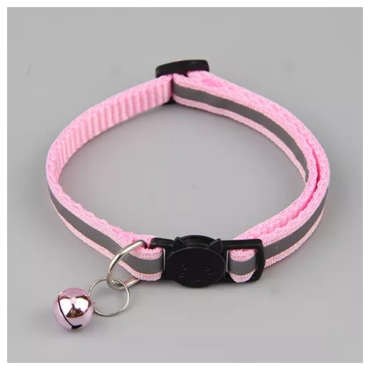 Collares Para Mascotas Ajustables Con Campana Y Reflexivo