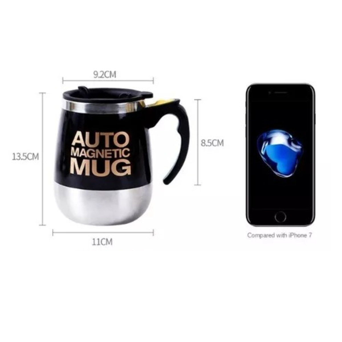 Taza Magnetica Automatica Batidor Para Mezclar Bebidas