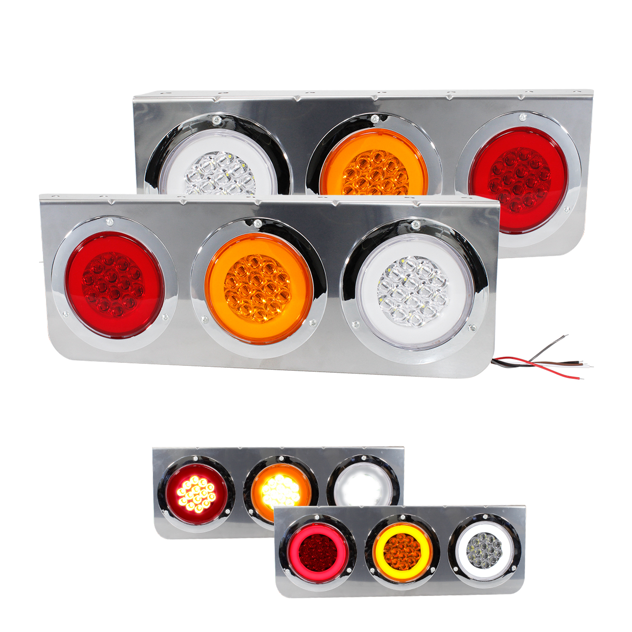 Par Plafonera Porta Plafones Cromo 14 Led Redondo Aro Plasma