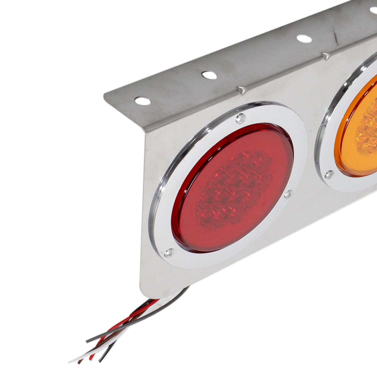 Par Plafonera Porta Plafones Cromo 14 Led Redondo Aro Plasma