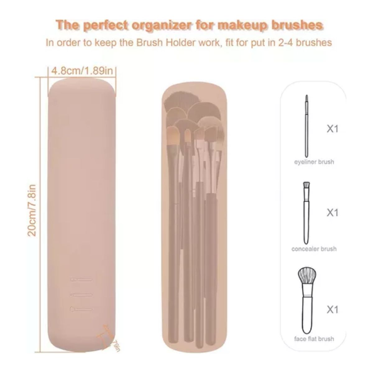 Organizador Y Soporte Para Brochas De Maquillaje