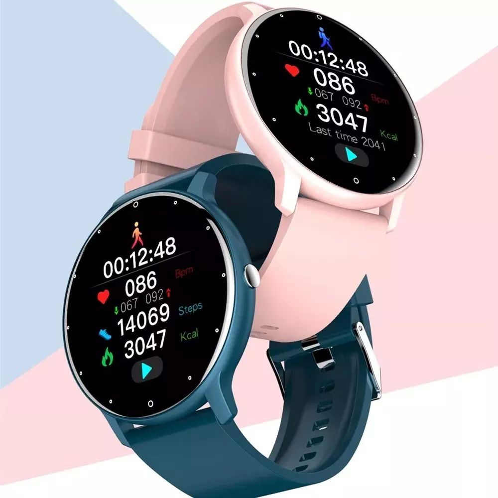 Reloj Inteligente Bluetooth Smartwatch Zl02 Impermeable Rosa