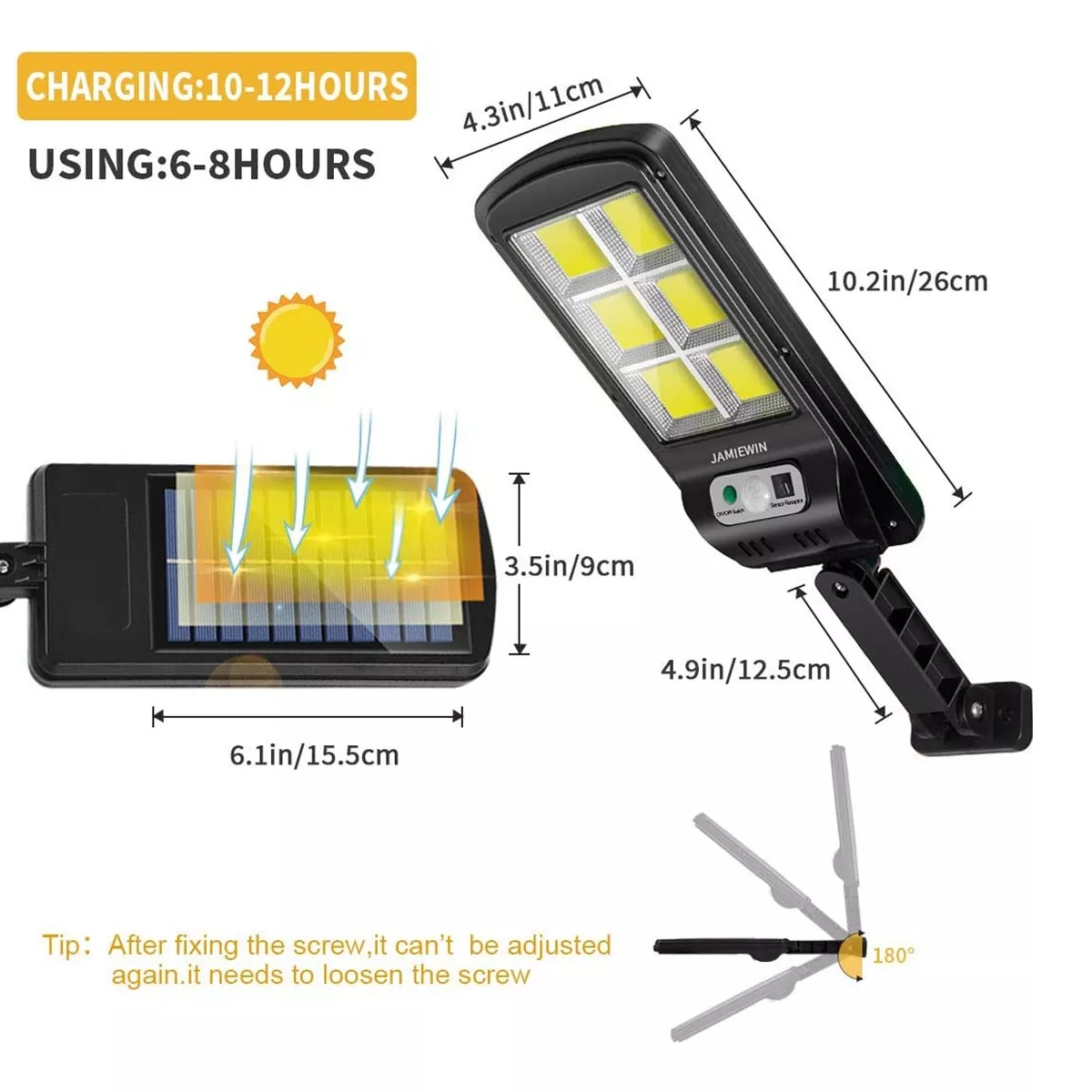 2 Lámparas Solar Led Pared Exterior Sensor 3 Modos con Control remoto