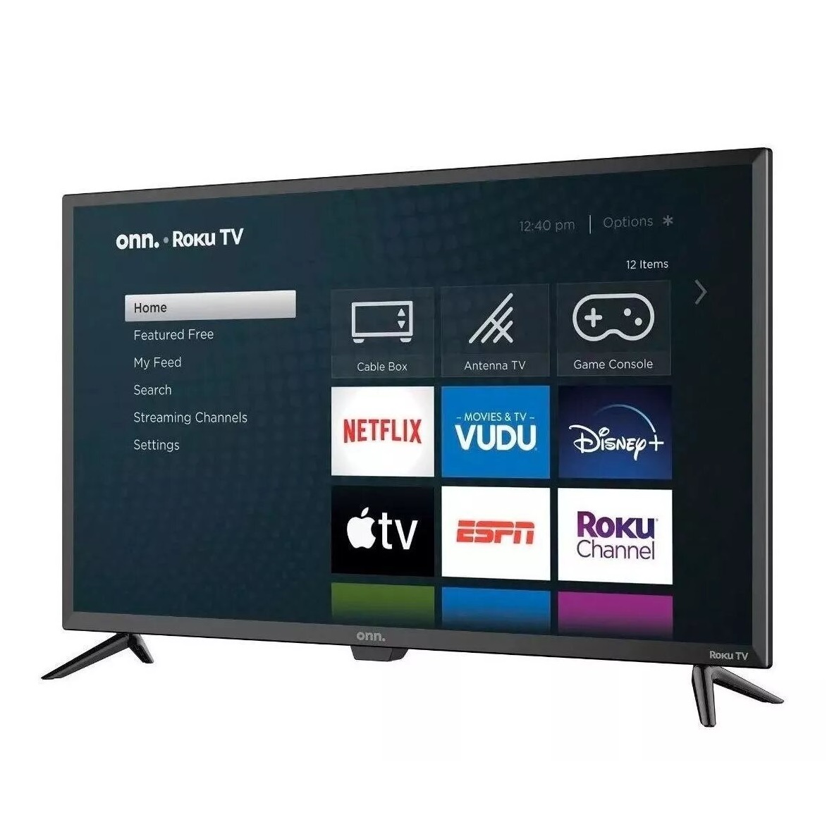 Smart TV 24" Onn LED Roku OS HD Wifi Apps 100012590