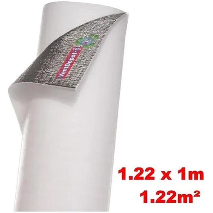 Aislamiento Térmico Micro Burbuja, MXCRO-002-1, 1.22m x 5m, Espesor 3mm, -51 a 82C,Metalizado 0.1mm, Micro Celdas 3mm, Polietileno 0.1mm., MicroPol