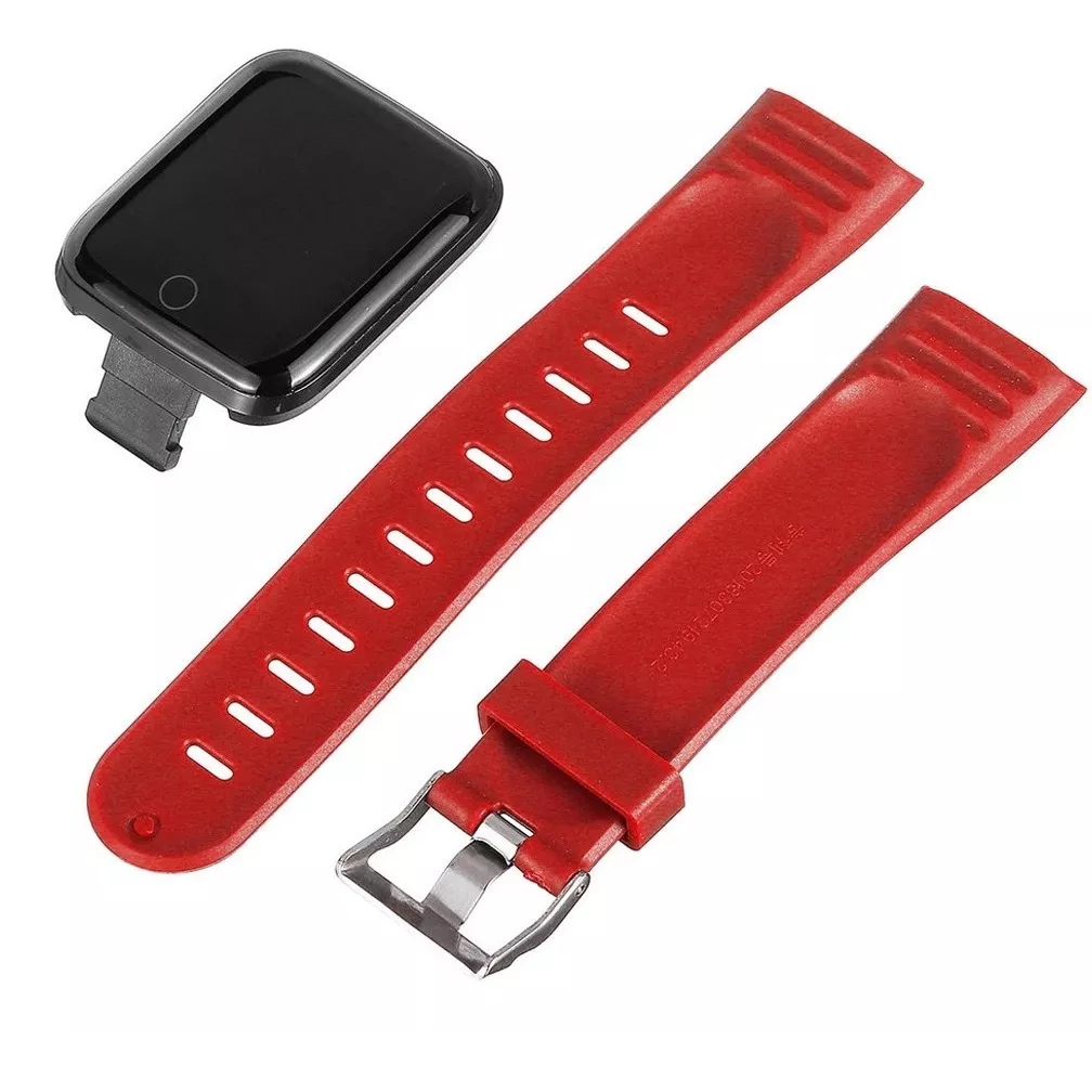 Smartwatch 116 Reloj Inteligente Deportivo Notificaciones USB Rojo