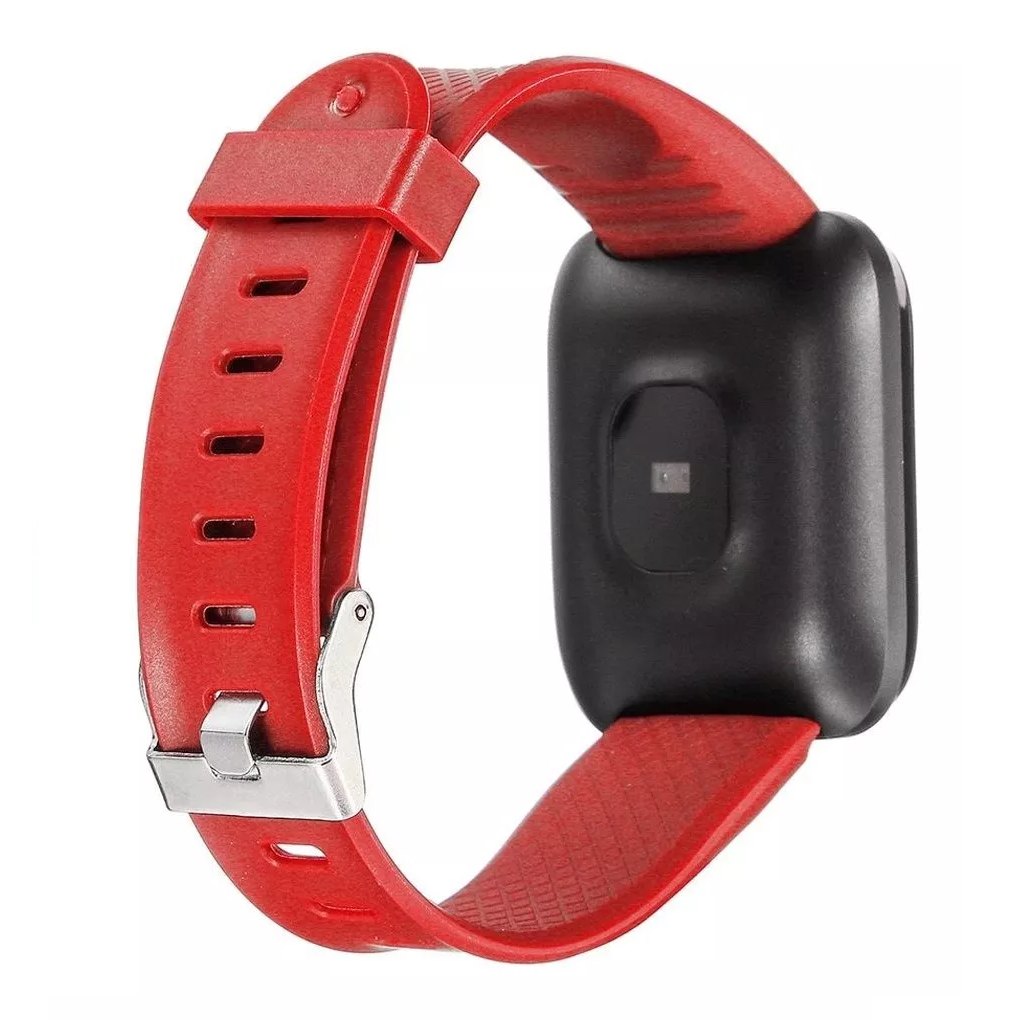 Smartwatch 116 Reloj Inteligente Deportivo Notificaciones USB Rojo