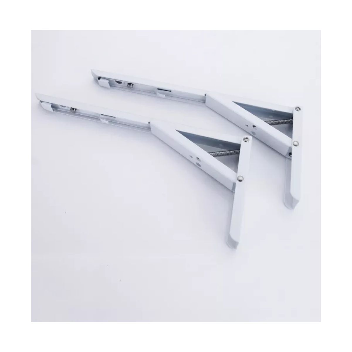 Soporte Ménsula Brazo P/Repisa Abatible Plegable Blanco