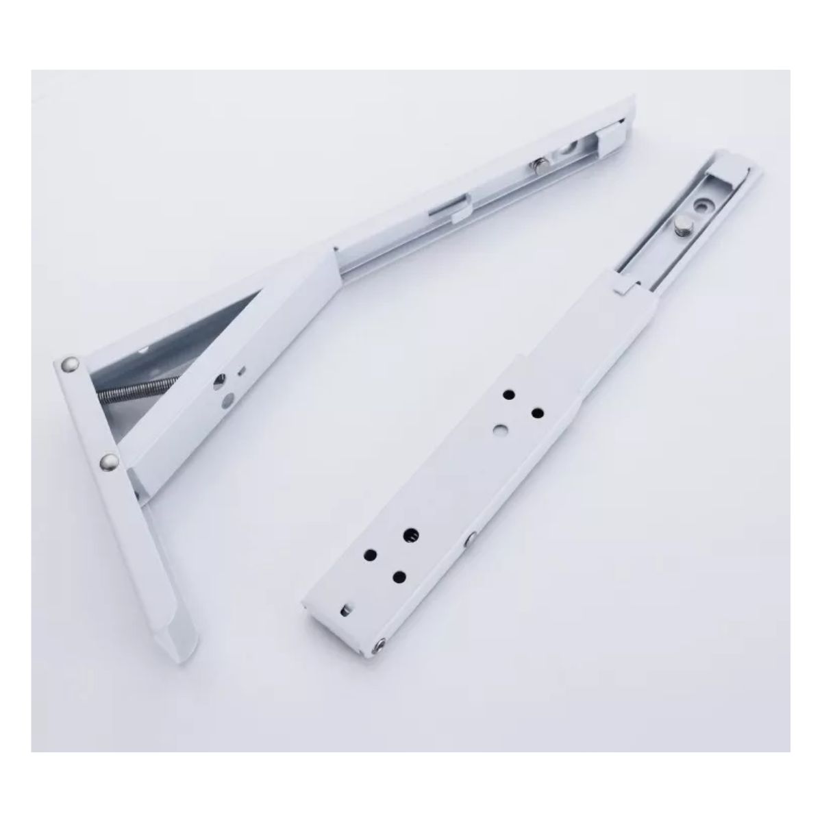 Soporte Ménsula Brazo P/Repisa Abatible Plegable blanco