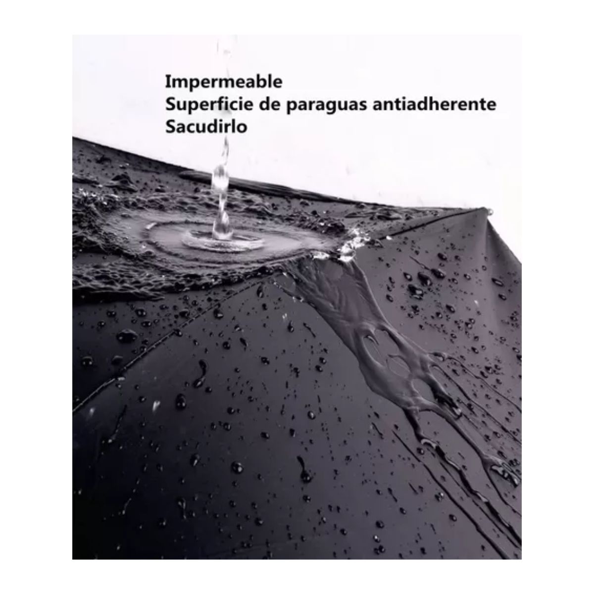 Paraguas Sombrilla Anti-ultravioleta Con Botón Automático Negro