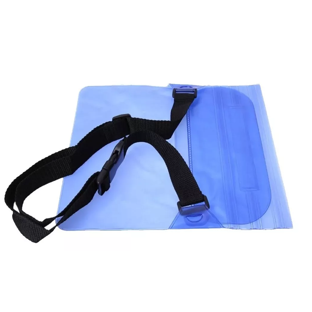 Bolsa Sumergible Celular Contra Agua Natación Cartera Llaves Azul