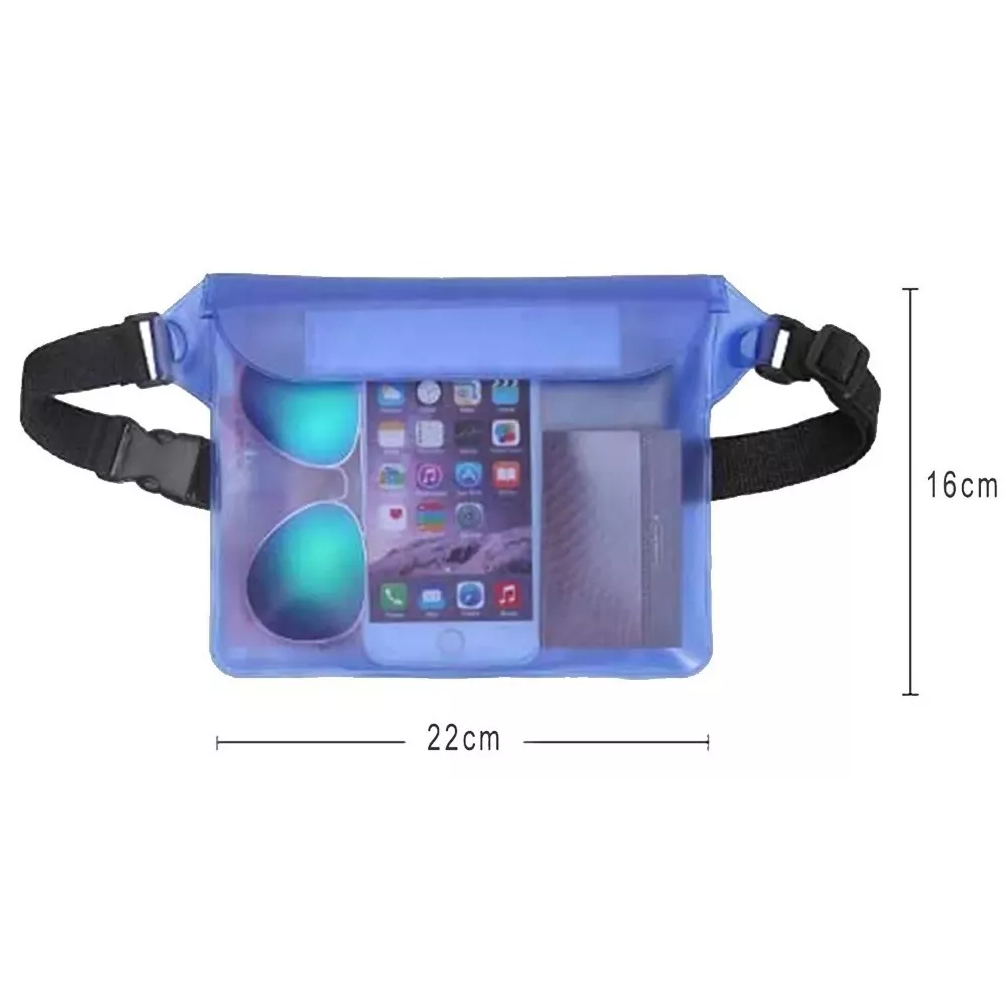 Bolsa Sumergible Celular Contra Agua Natación Cartera Llaves Amarilla