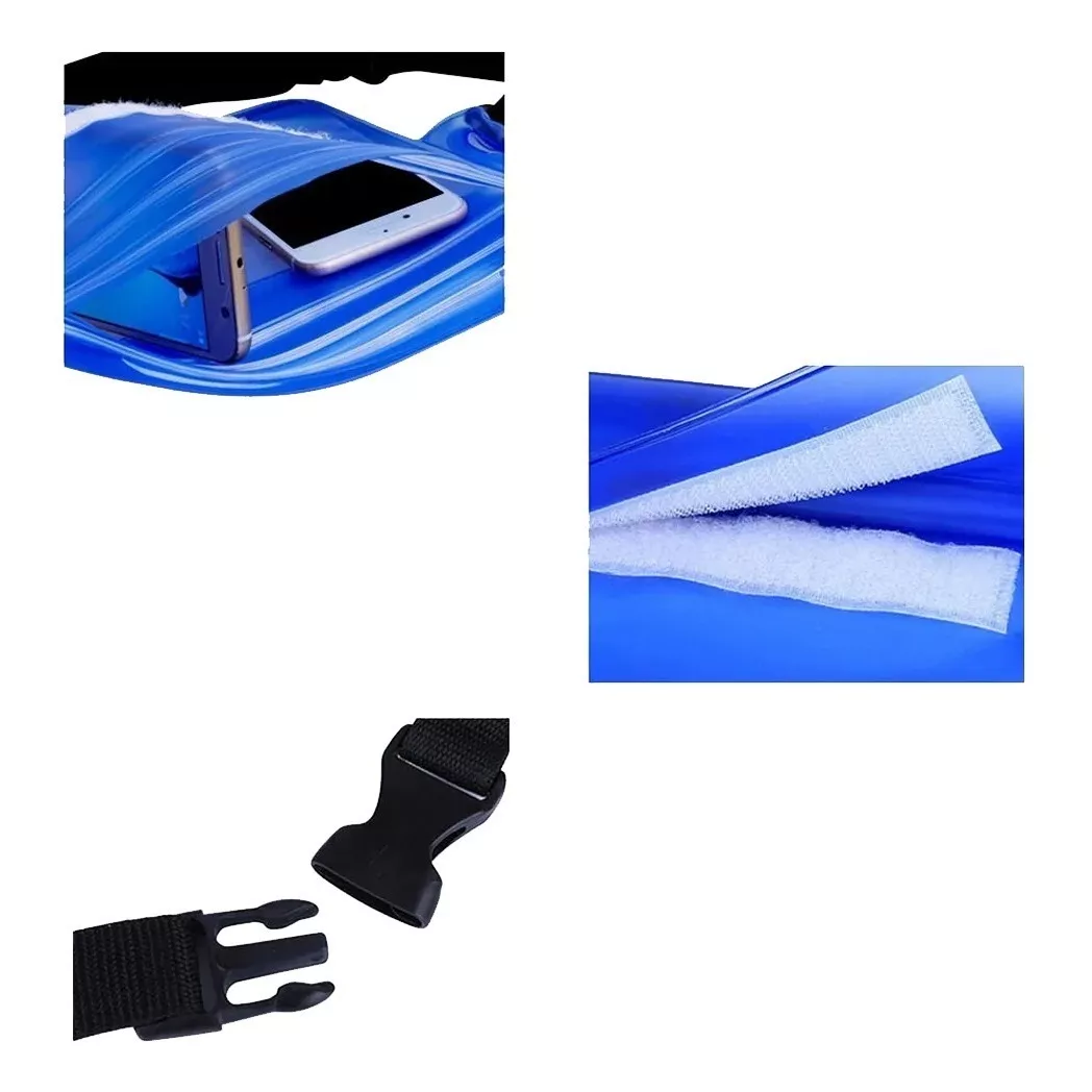 Bolsa Sumergible Celular Contra Agua Natación Cartera Llaves Amarilla