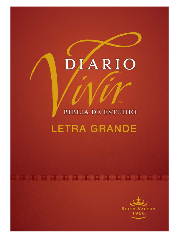 Biblia Rv1960 Estudio Del Diario Vivir Tapa Dura Con Índice Letra Grande