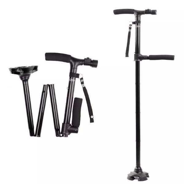 Baston ortopedico ergonómico ajustable luz led