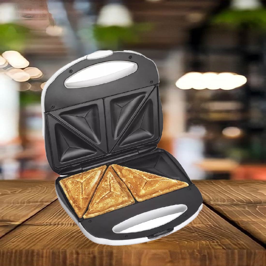 SANDWICHERA 2 SANDWICHES PLACAS ANTIADHERENTES BLANCO PROCTOR SILEX