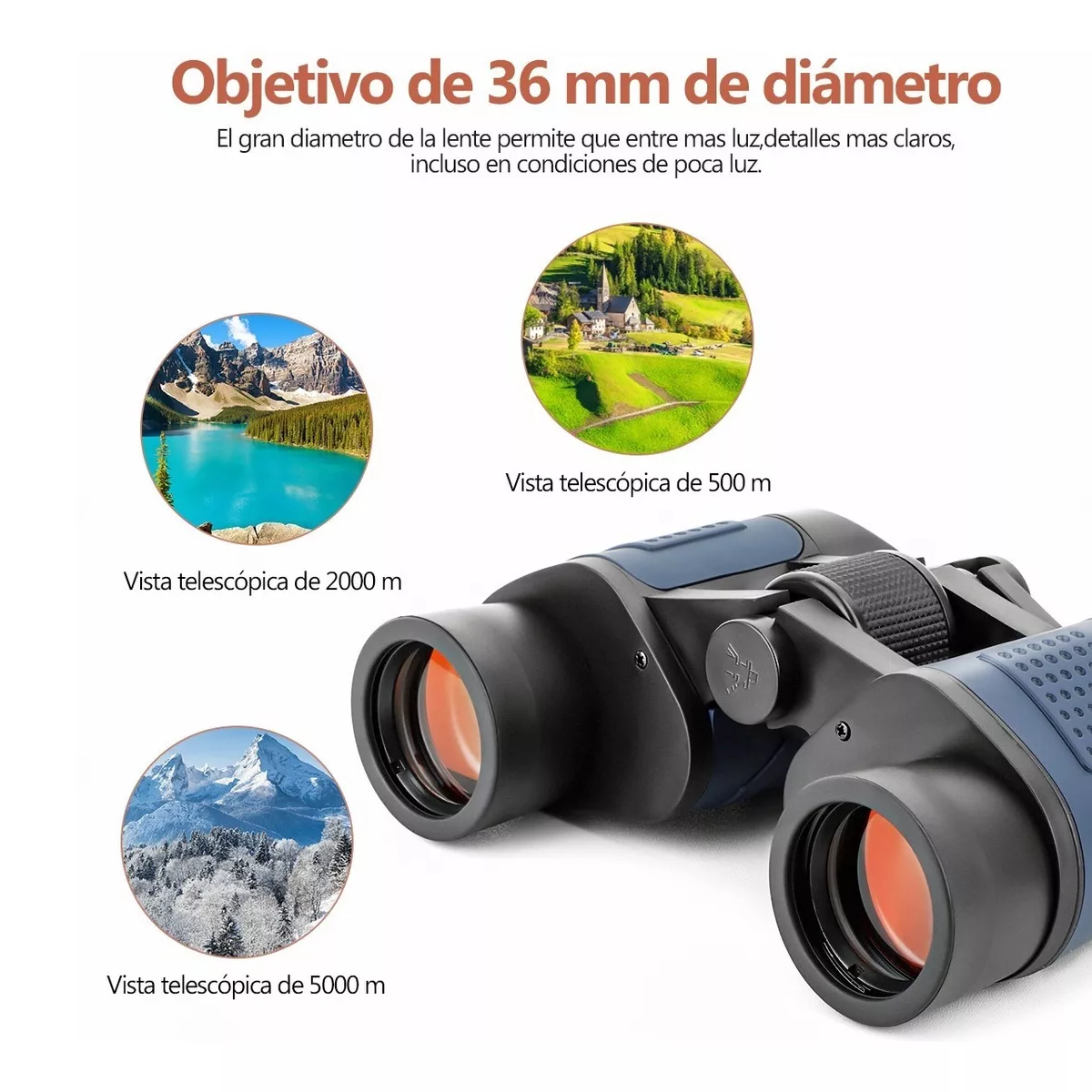 Binoculares Telescópicos Hd Con Visión Nocturna 60x60