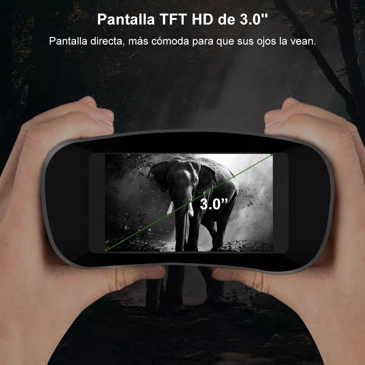 Binoculares De 36mp Con Visión Nocturna Para Oscuridad Total