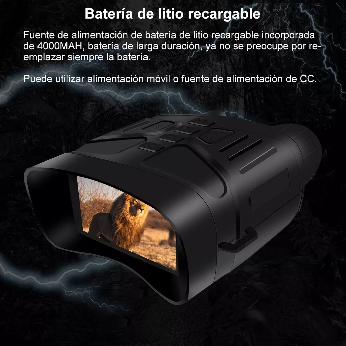 Binoculares De 36mp Con Visión Nocturna Para Oscuridad Total