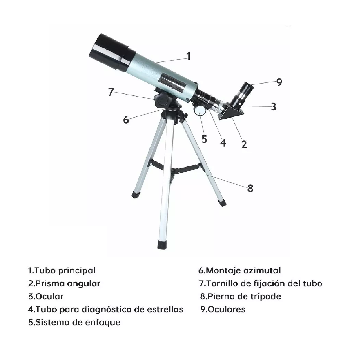 Telescopio Astronómico Profesional F360x50m