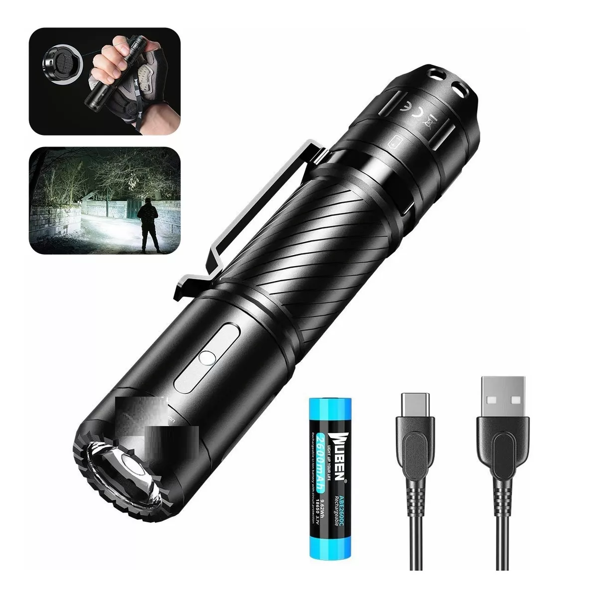 Linterna Tactica C3 Linternas Potentes Led Recargable