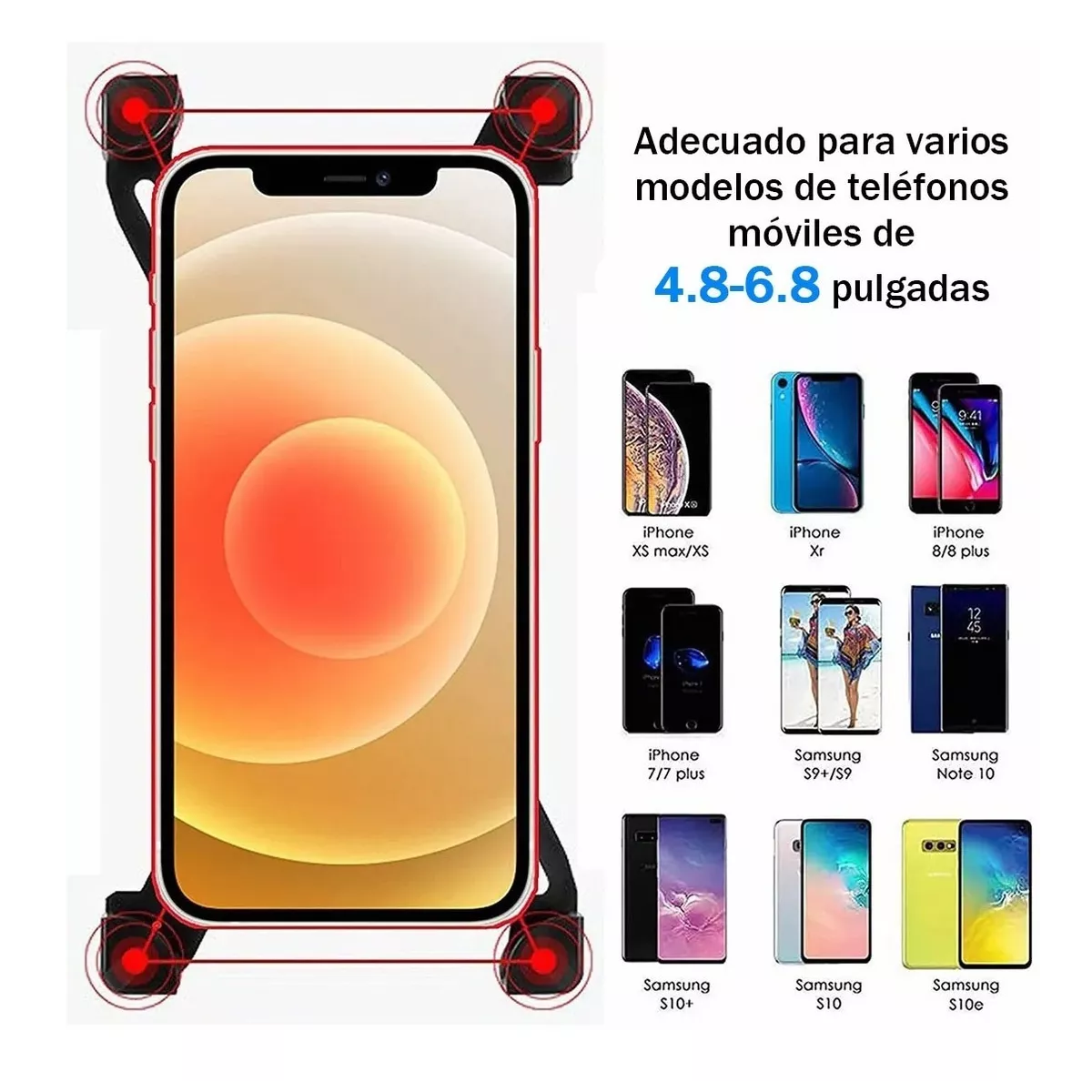 Soporte Para Celular Moto/bicicleta, Base Porta Teléfono