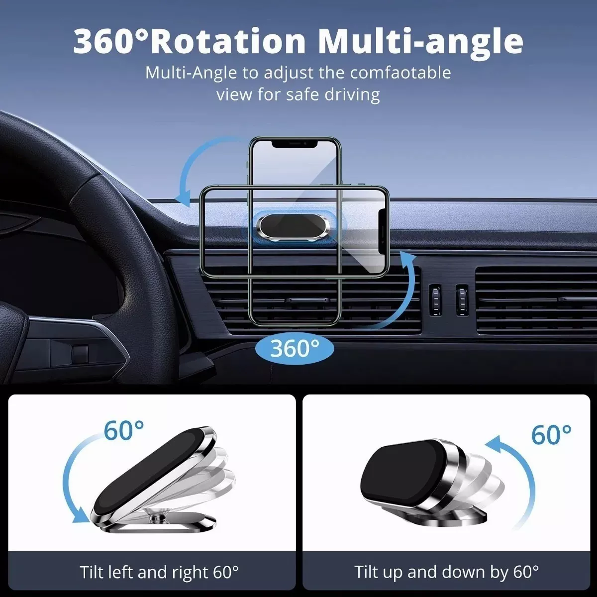 Soporte Magnético Celular Para Auto,base Para Celular Coche