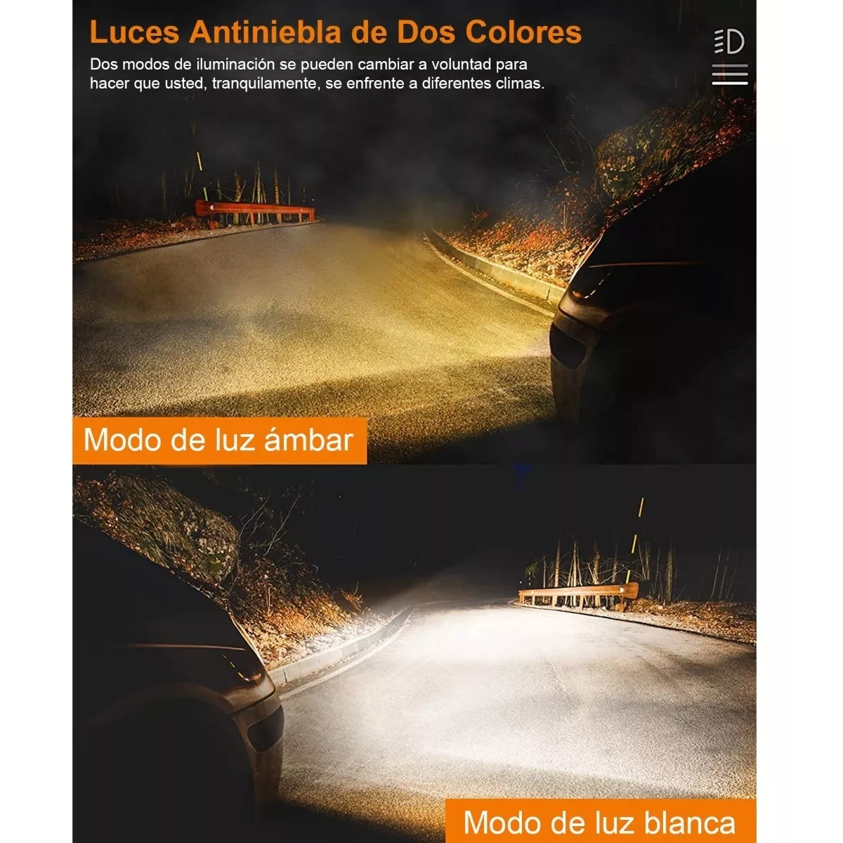 Par Faros De Lupa 60w Luz Auxiliar Niebla Led Para Moto Auto