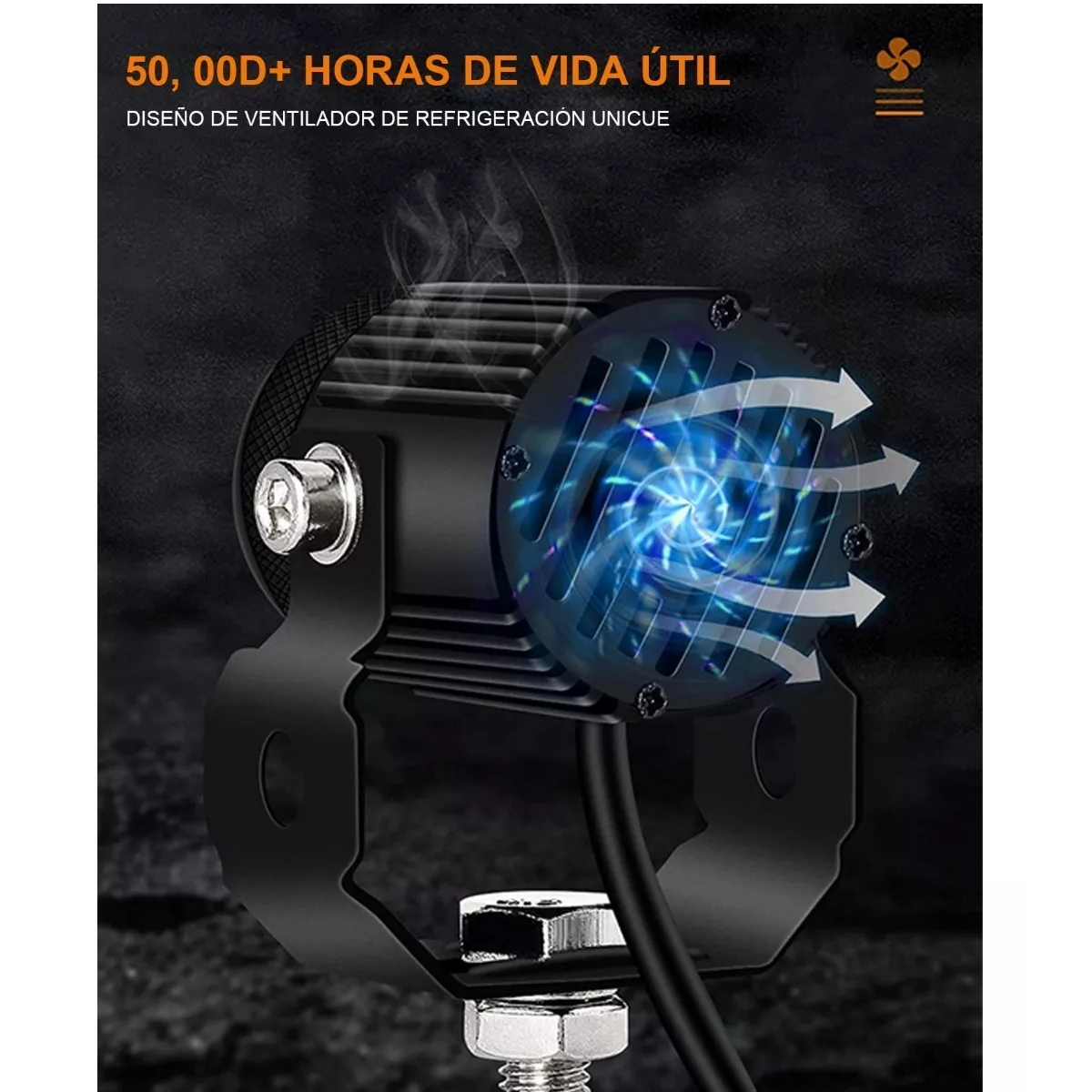 Par Faros De Lupa 60w Luz Auxiliar Niebla Led Para Moto Auto