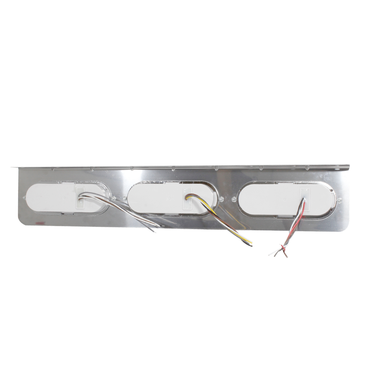 Par Plafonera Porta Plafones Cromo 14 Led Ovalado Aro Plasma