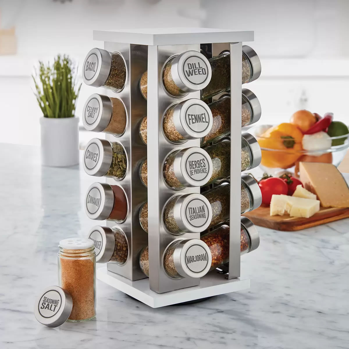 Especiero Giratorio Con 20 Frascos Kamenstein 1707463 CST