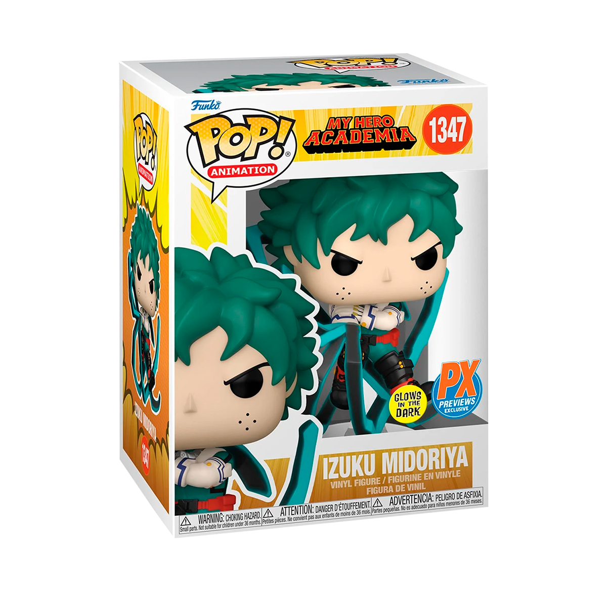 Funko Pop Deku Latigo Negro #1347 Glow PX My Hero Academia Anime Manga Original