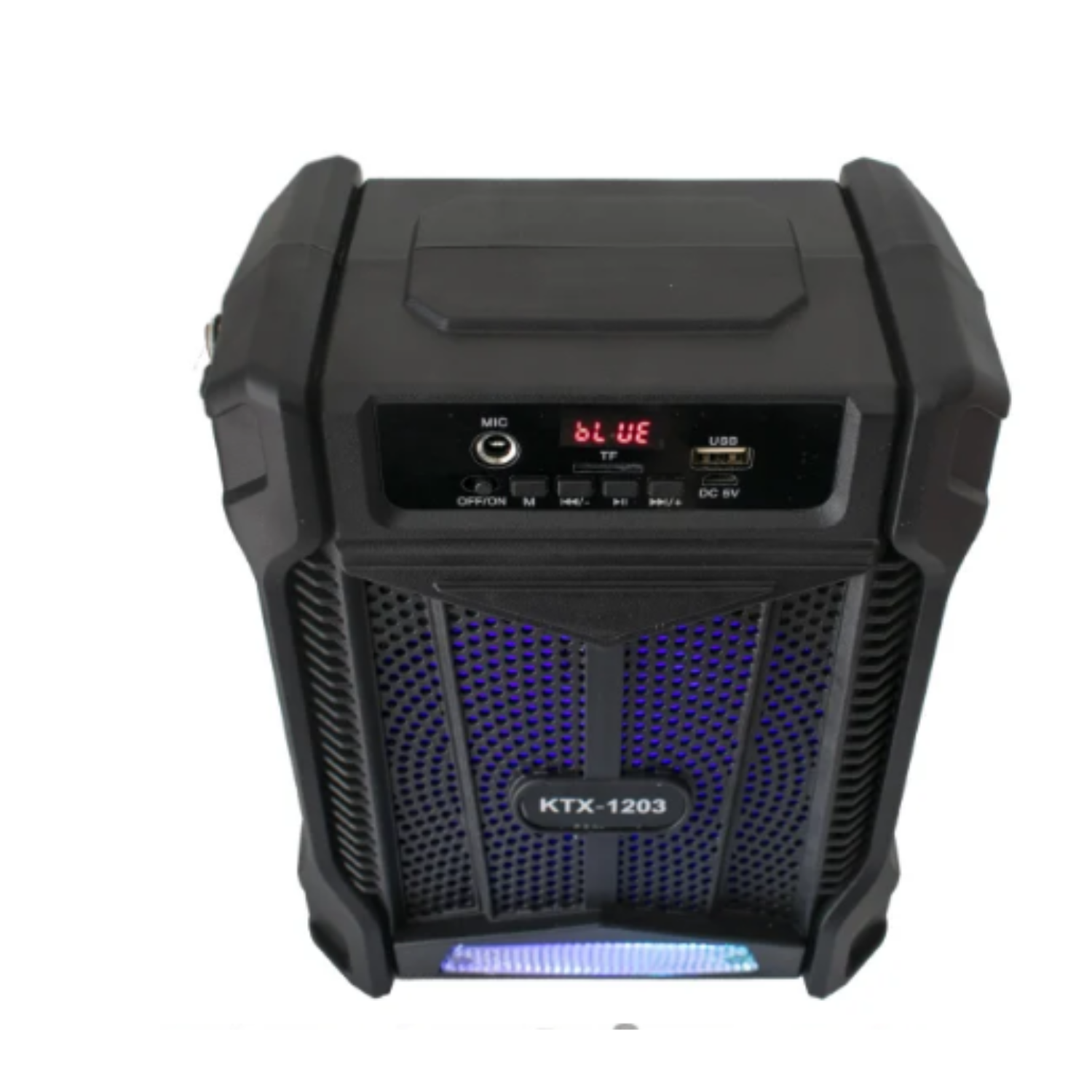 Bocina bluetooth LED de 6.5 pulgadas con microfono y control remoto 