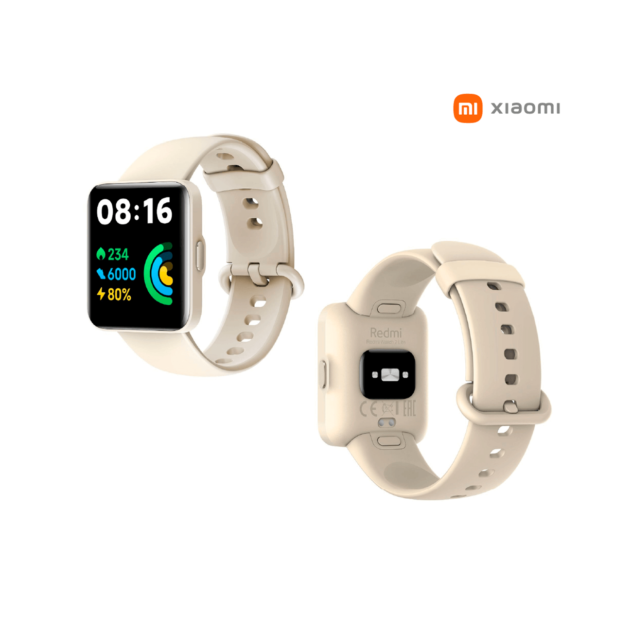 Smartwatch Redmi Watch 2 Lite 1.55"In. GPS, protección 5ATM, Ivory (Marfil)