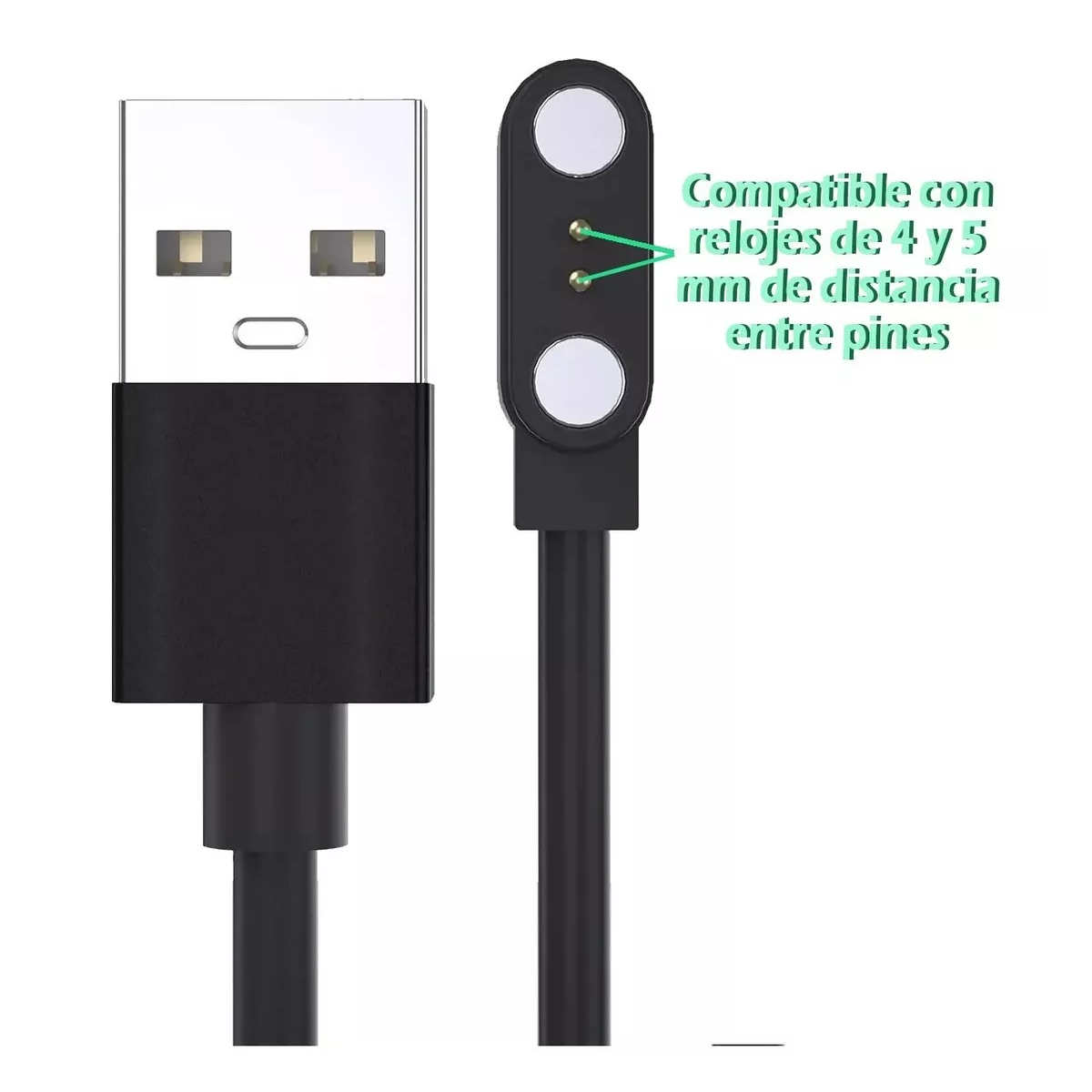 Cable Cargador Dock Usb Compatible Con Smartwatch Smartband
