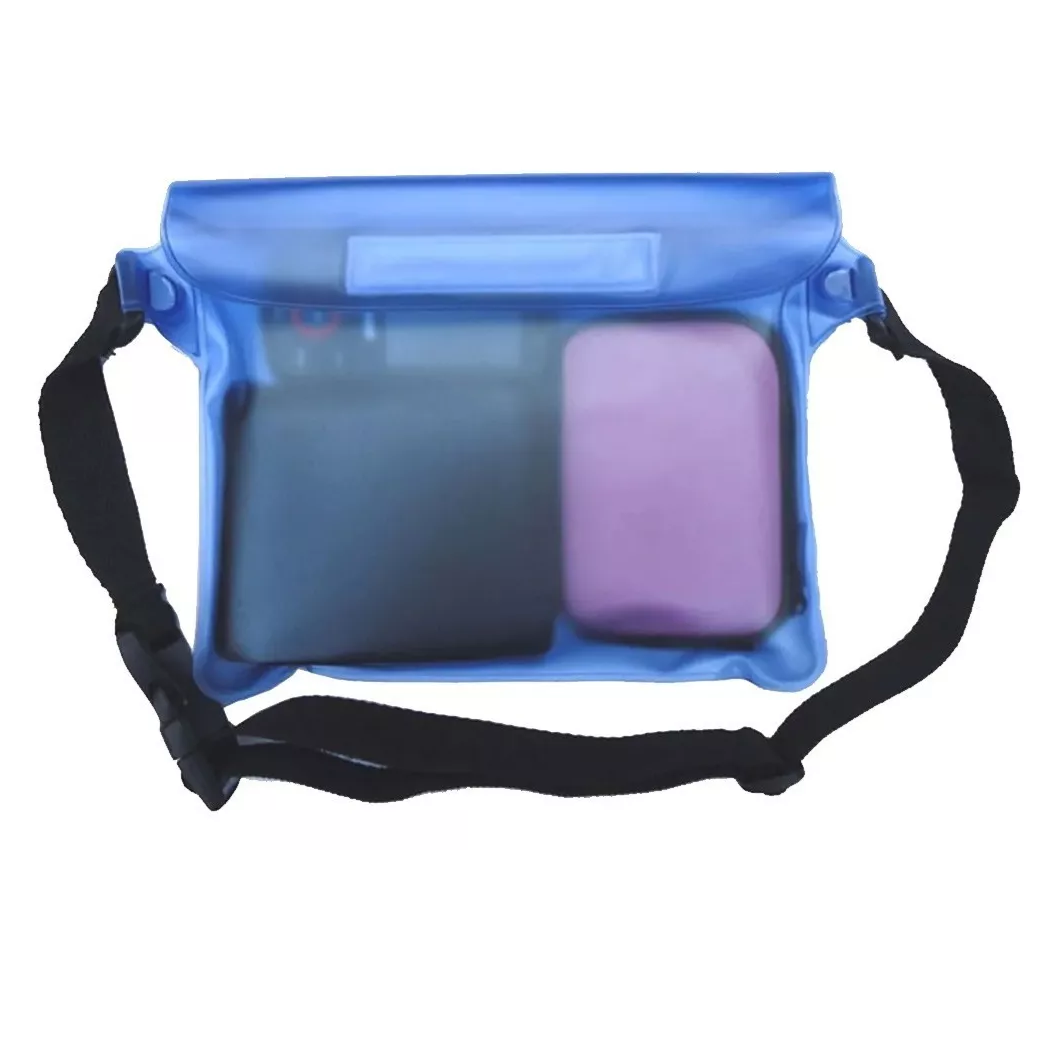 Bolsa Sumergible Celular Contra Agua Natación Cartera Llaves Negra