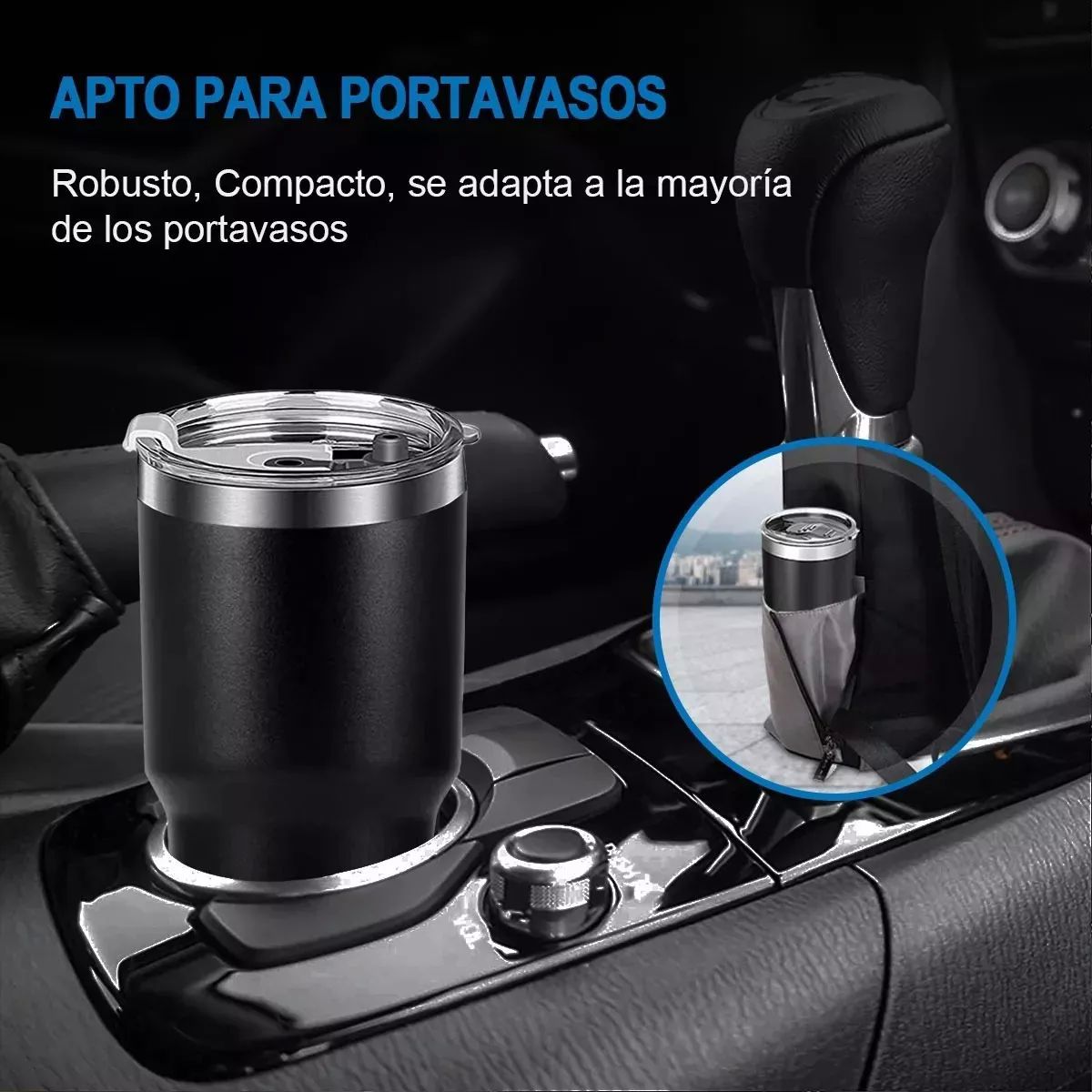 Vaso Termo Térmico Portátil Acero Inoxidable Calor Frío 30oz Termo Azul