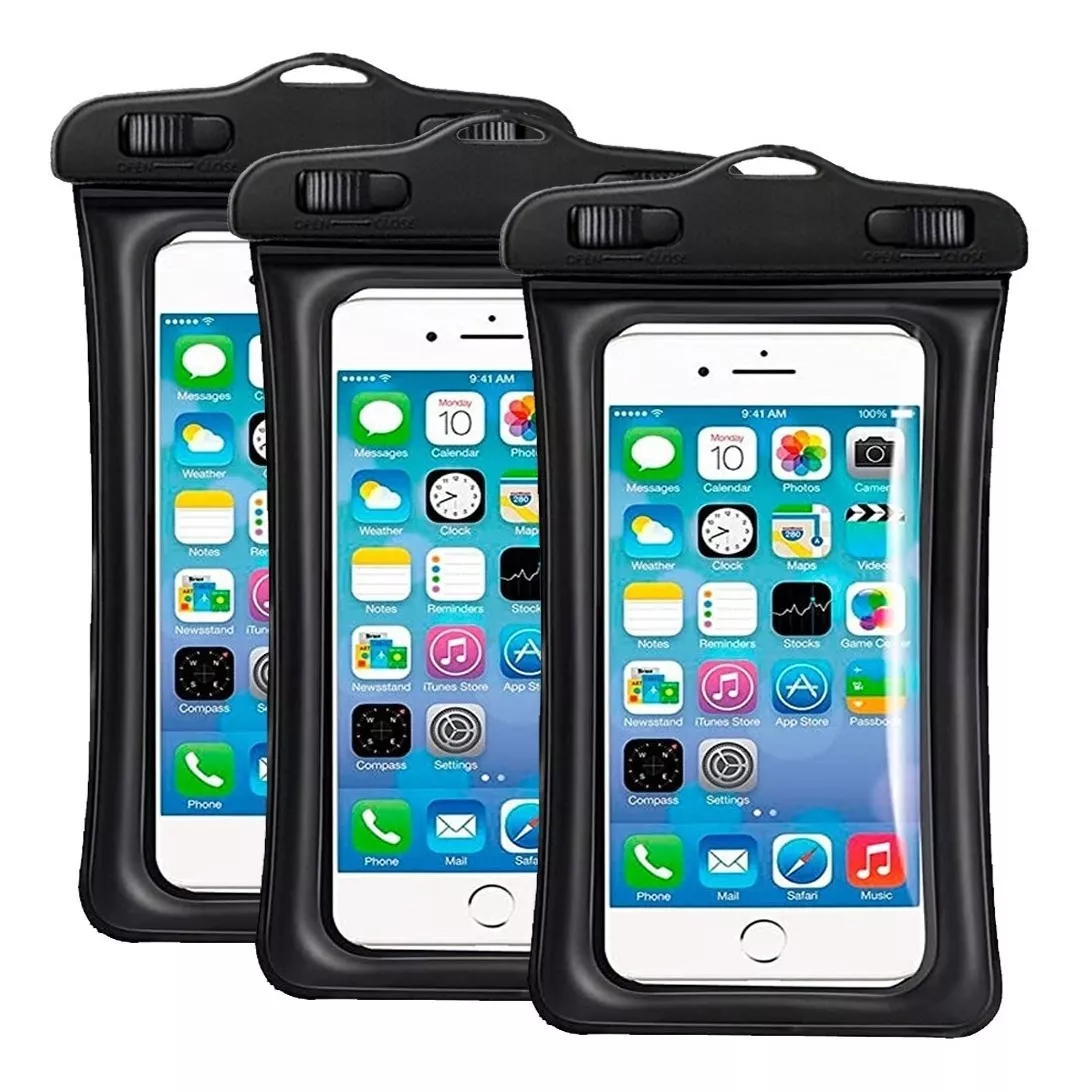 Paquete de 3 Fundas Protectoras Sumergibles Contra Agua Celular Con Flotador