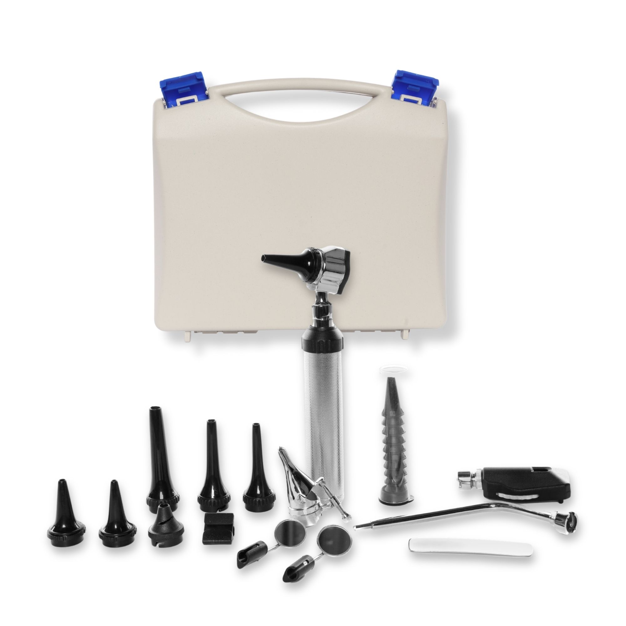 Estuche Medico Otoscopio Oftalmoscopio Luz Led Y Accesorios