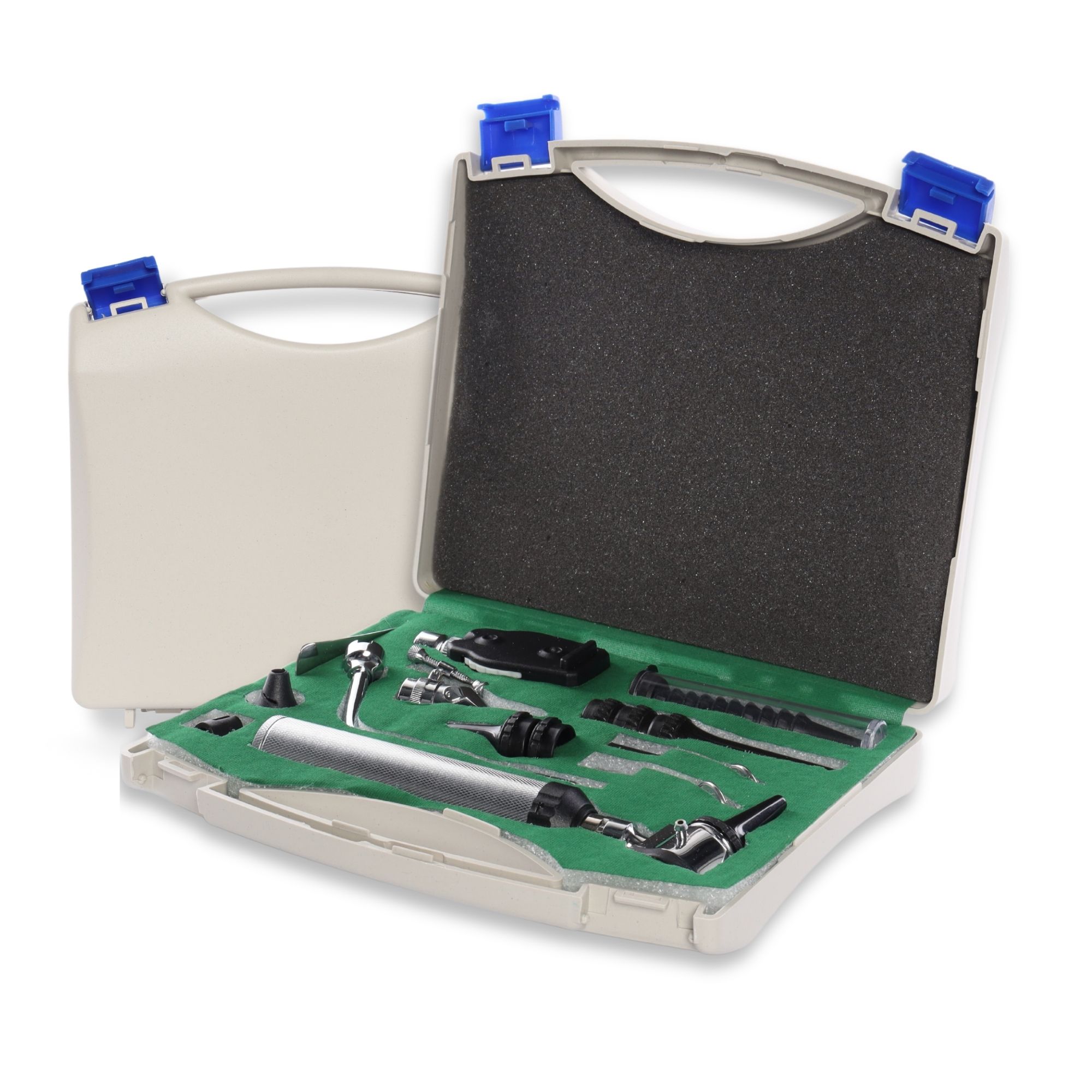 Estuche Medico Otoscopio Oftalmoscopio Luz Led Y Accesorios