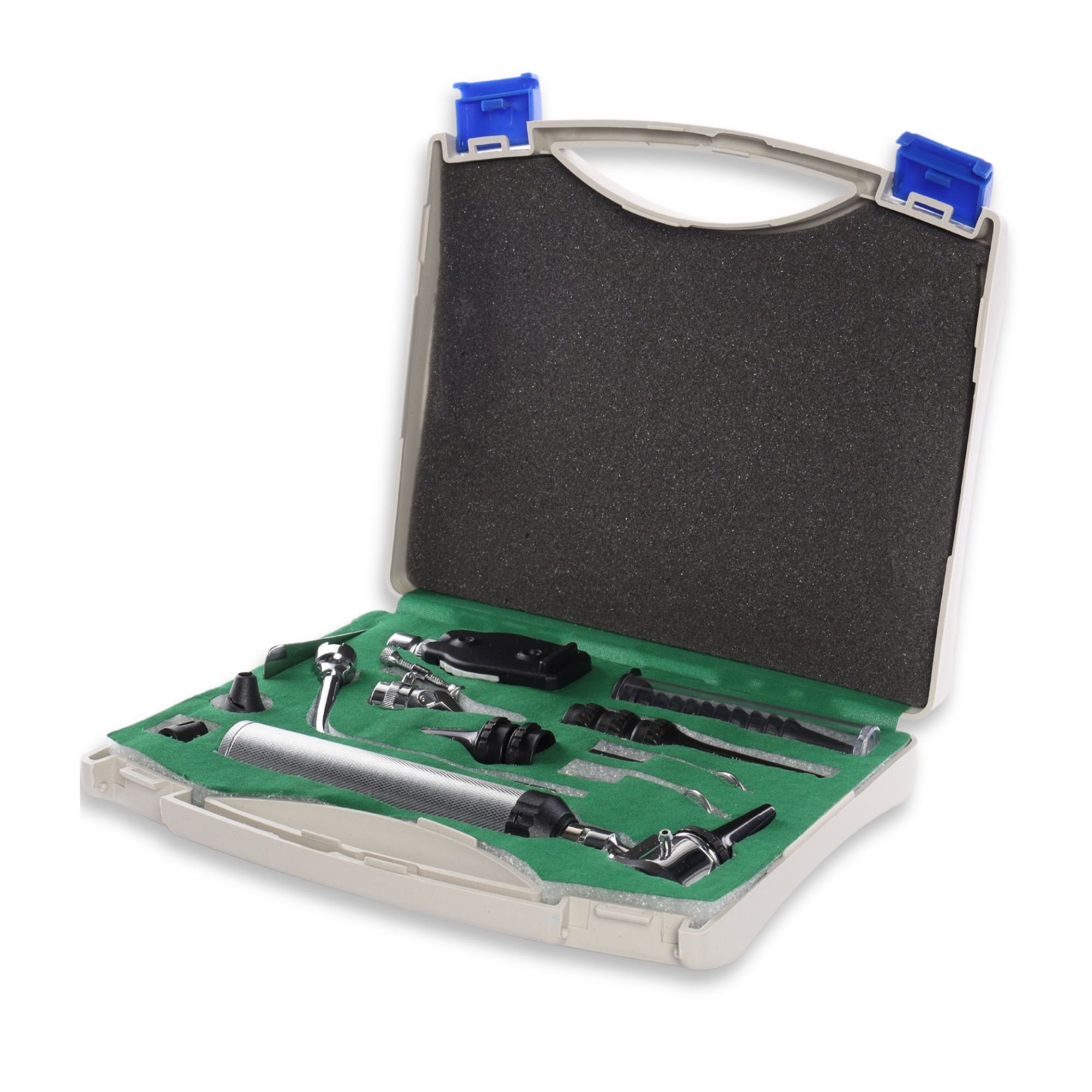 Estuche Medico Otoscopio Oftalmoscopio Luz Led Y Accesorios
