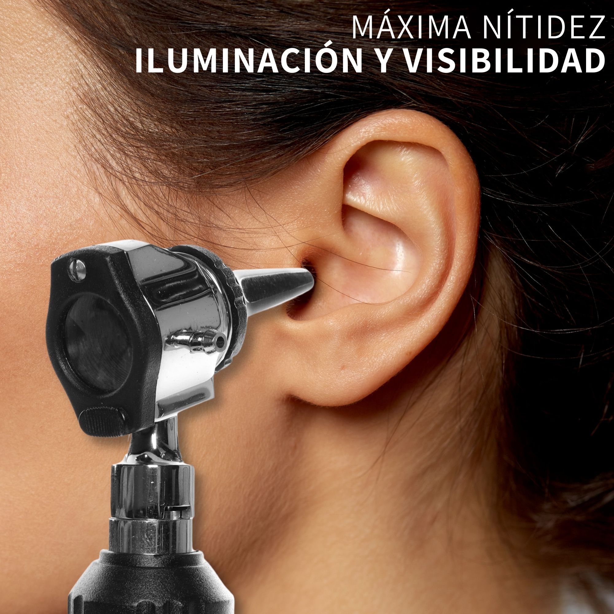 Estuche Medico Otoscopio Oftalmoscopio Luz Led Y Accesorios