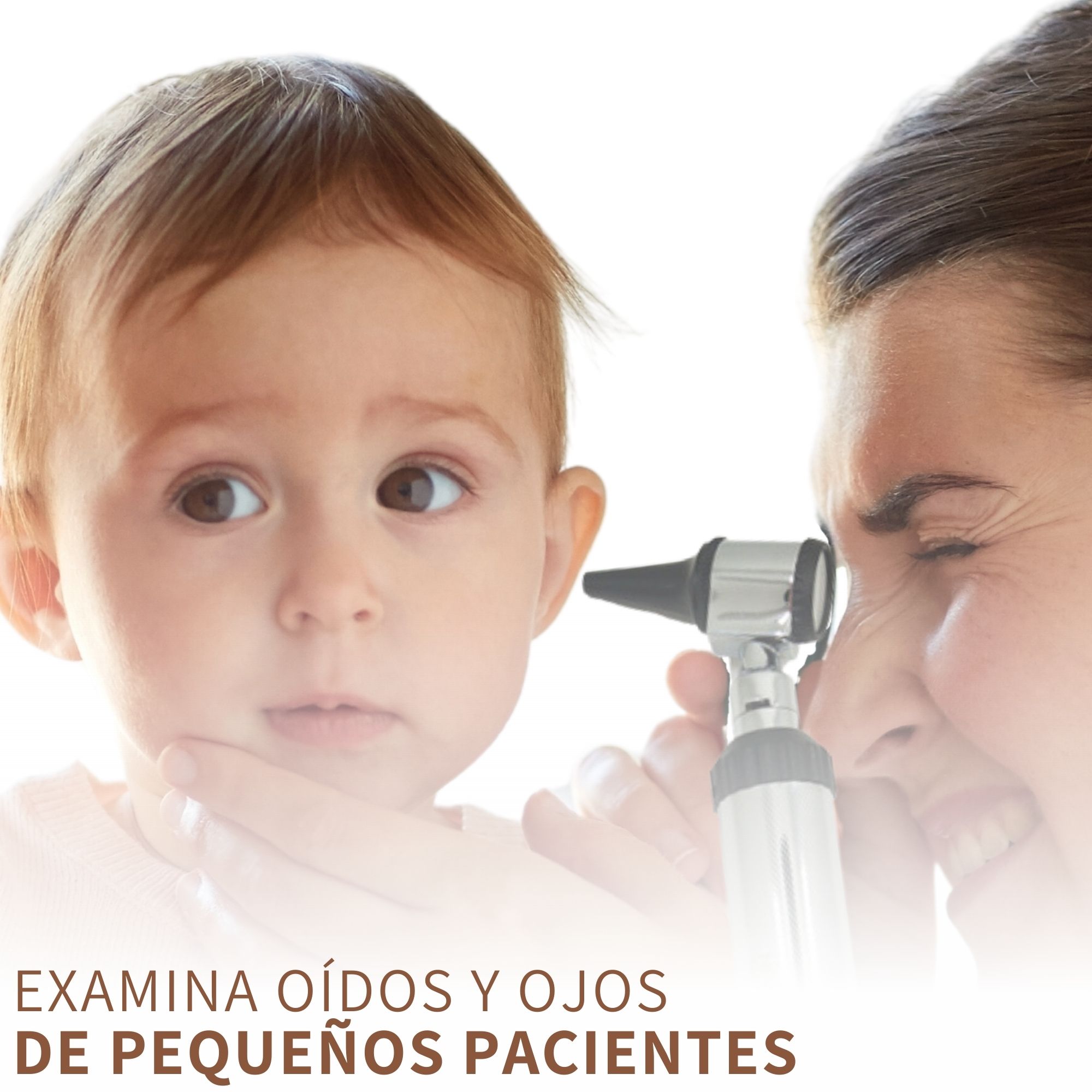 Estuche Medico Otoscopio Oftalmoscopio Luz Led Y Accesorios