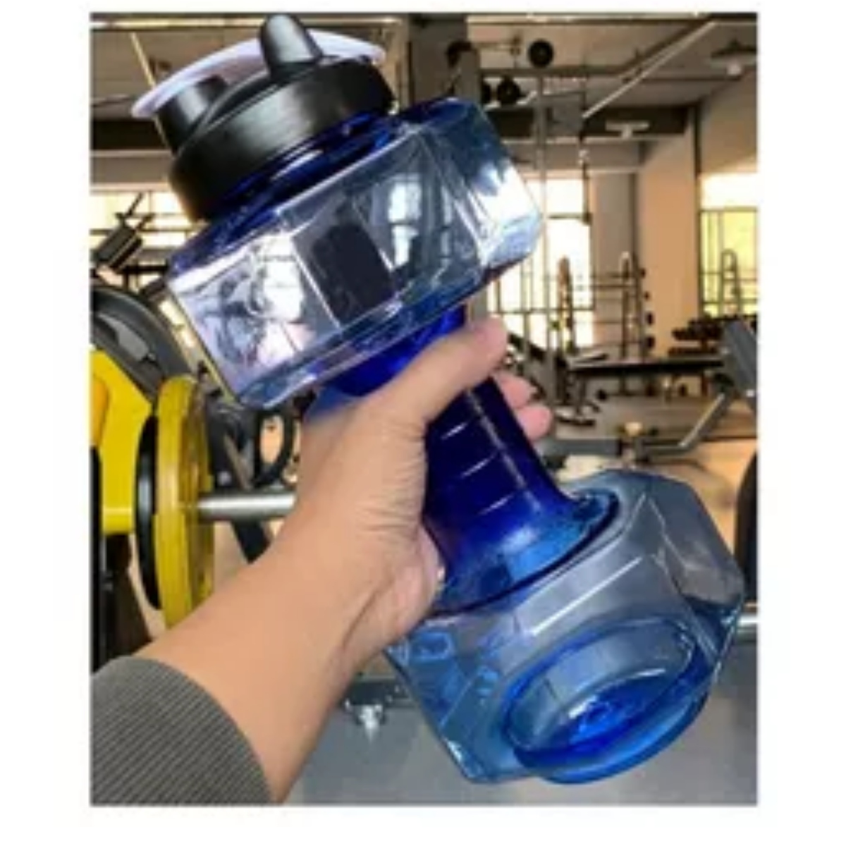 Botella De Agua Forma De Mancuerna Fitness