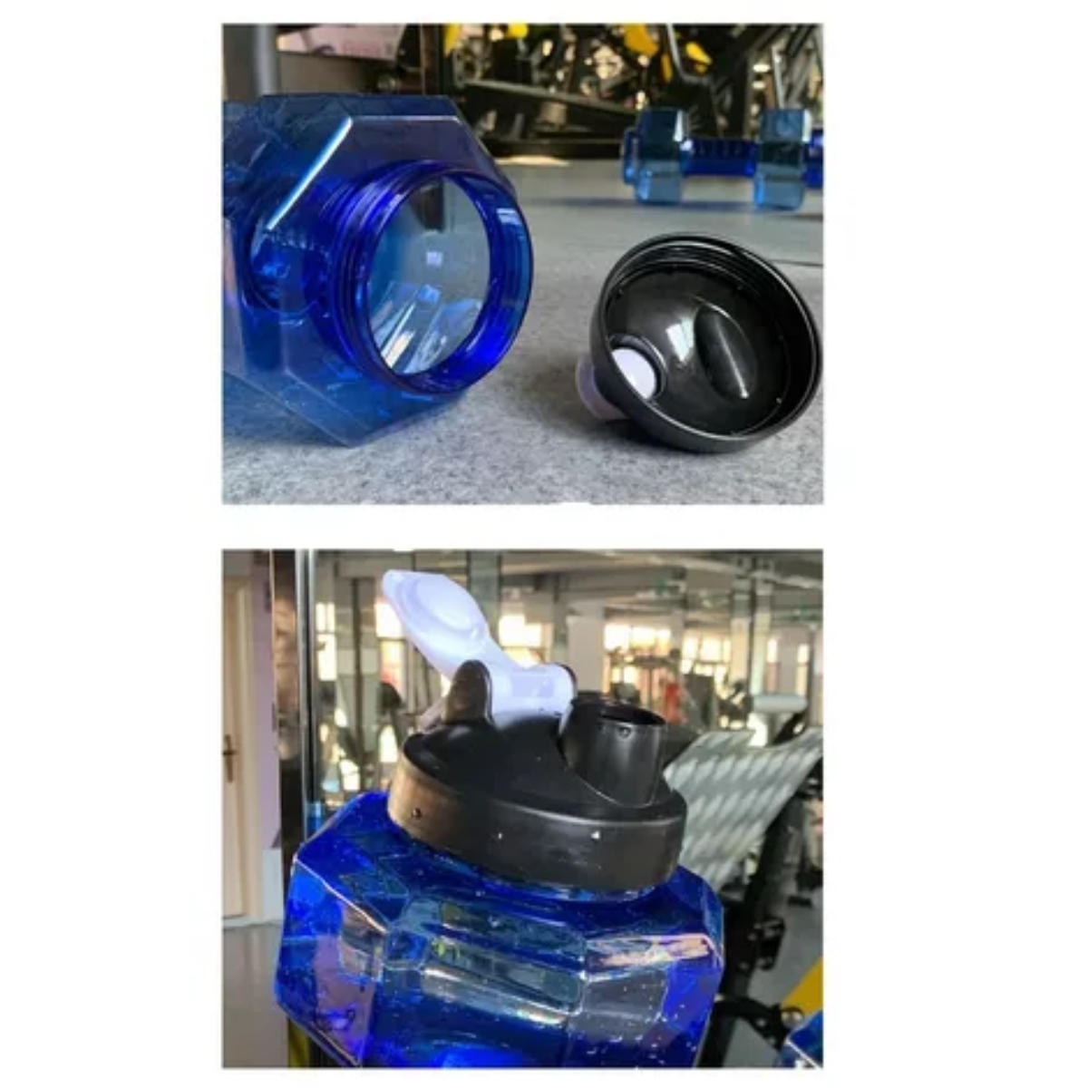 Botella De Agua Forma De Mancuerna Fitness