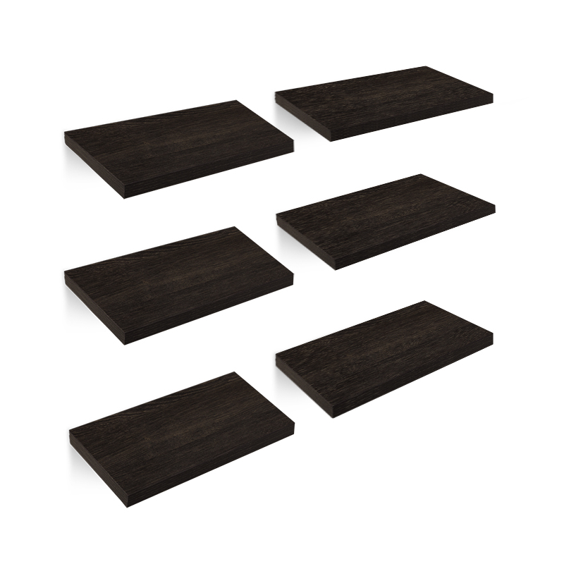 Repisas Flotantes de Madera MDF 6 Piezas de 30x15 cm