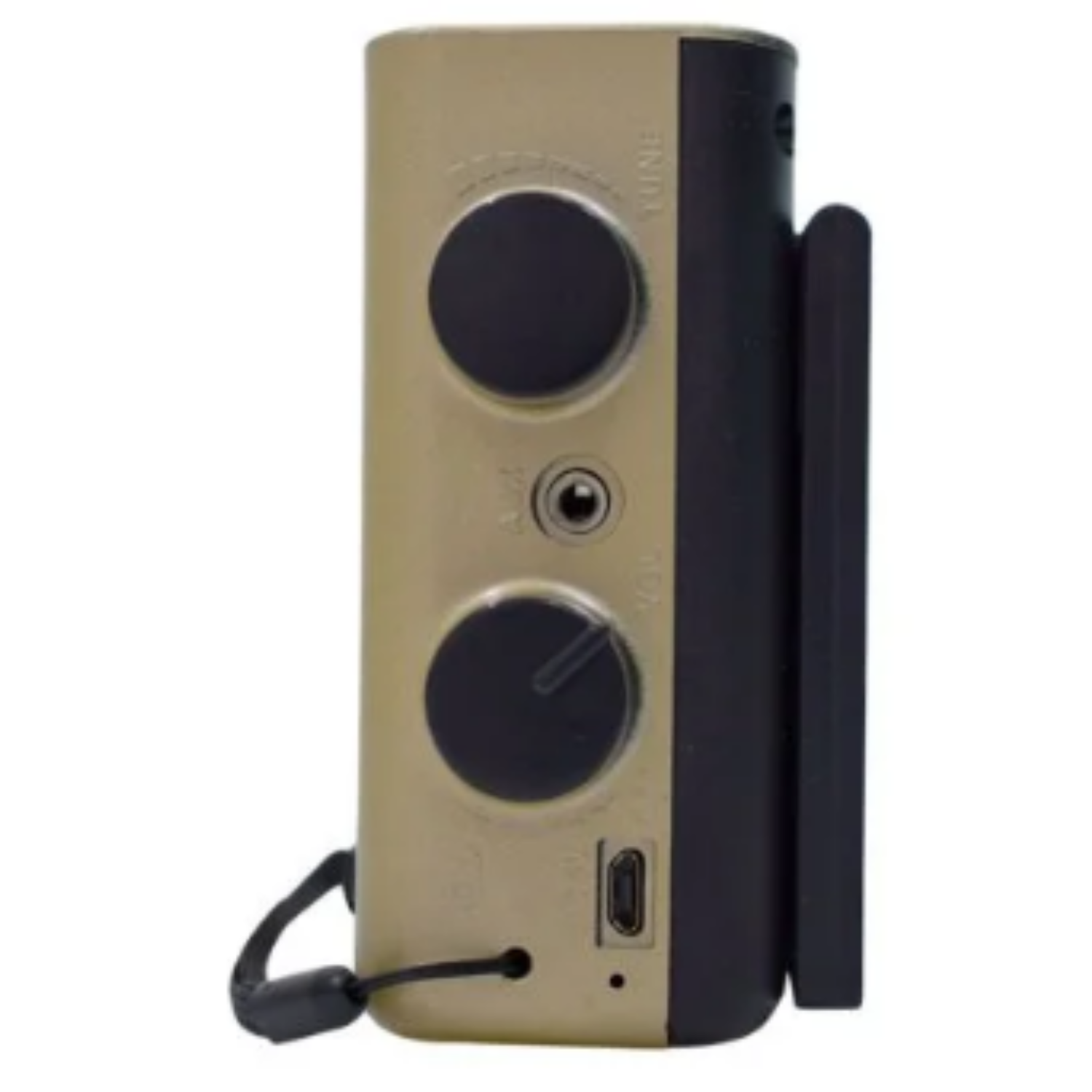 Bocina vintage con radio AM y FM, bluetooth con panel solar y linterna